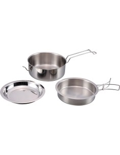 Origin Outdoors Stainless Steel Cooking Set 'Snap-Pack'