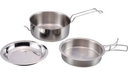 Origin Outdoors Stainless Steel Cooking Set 'Snap-Pack'