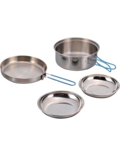 Origin Outdoors roostevabast terasest toiduvalmistamise komplekt „Companion“