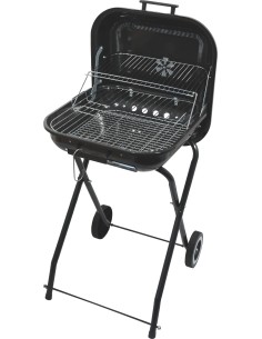 Rectangular Charcoal Grill Cattara Trapani 46cm