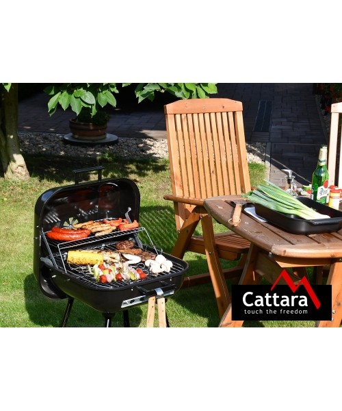 Rectangular Charcoal Grill Cattara Trapani 46cm
