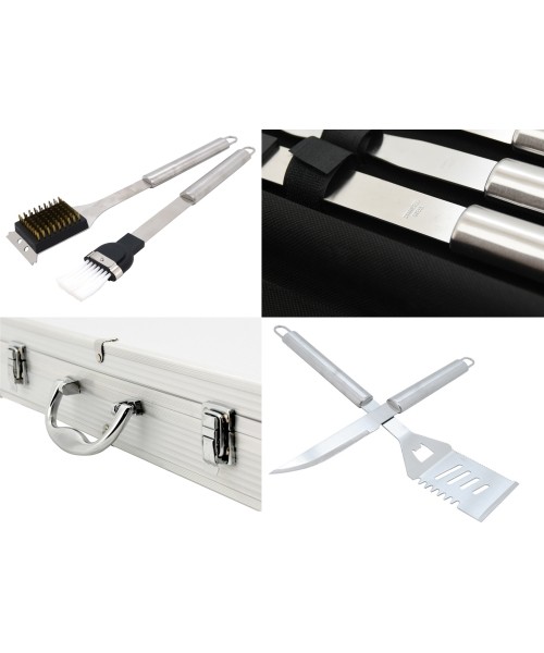 Barbecue Tools Set Cattara - 11pcs, Aluminium Case