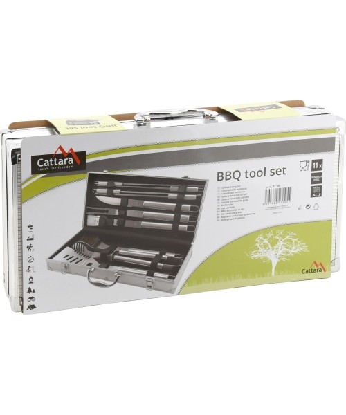 Barbecue Tools Set Cattara - 11pcs, Aluminium Case