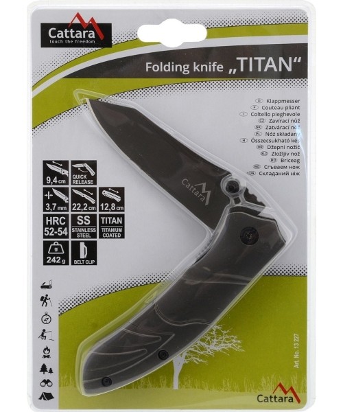 Lukustuv taskunuga Cattara Titan 22 cm