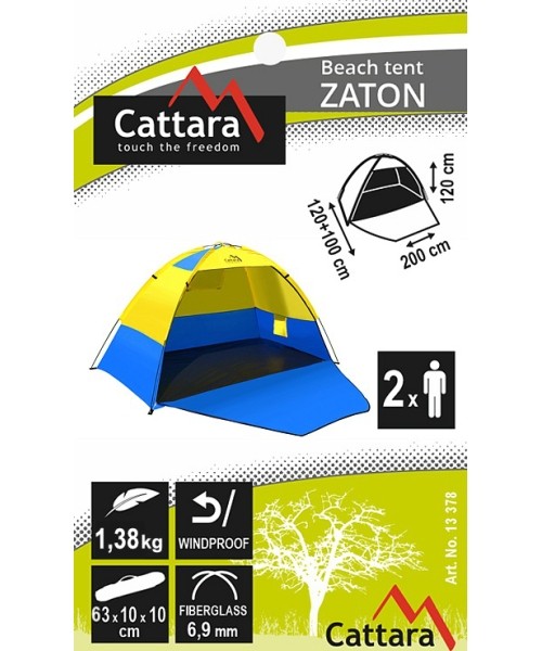 Beach Tent Cattara Zaton, 200x120x120cm