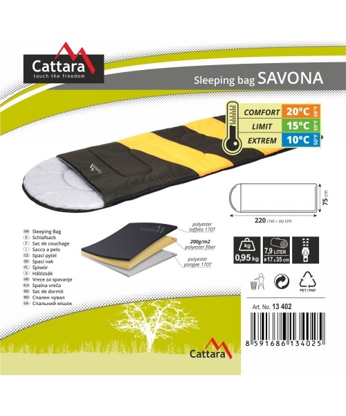 Magamiskott Cattara Savona +10°C