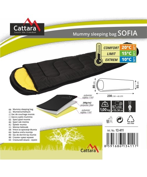 Magamiskott Cattara Sofie +10°C