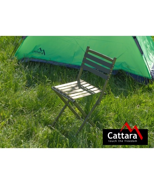 Foldable Camping Chair with Backrest Cattara Nature