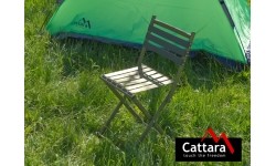 Foldable Camping Chair with Backrest Cattara Nature