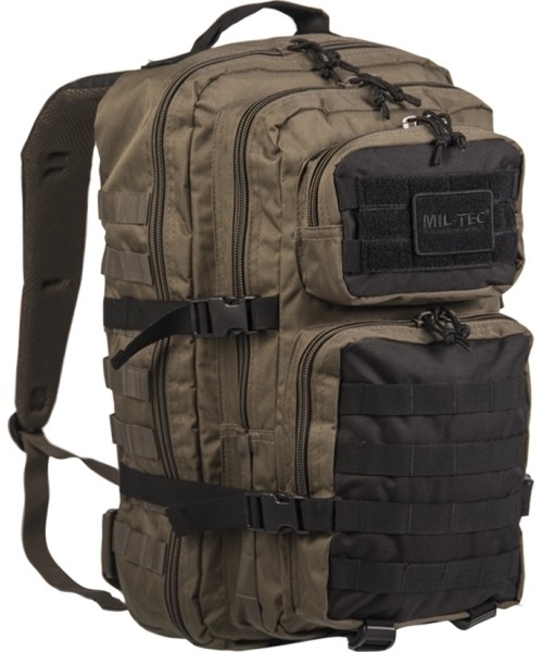 Seljakotid matkale MIL-TEC: RANGER GREEN/BLACK BACKPACK US ASSAULT LARGE