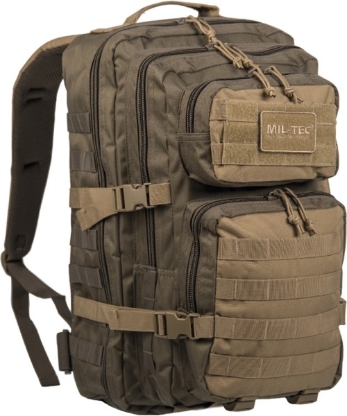 Seljakotid matkale MIL-TEC: RANGER GREEN/COYOTE BACKPACK US ASSAULT LARGE