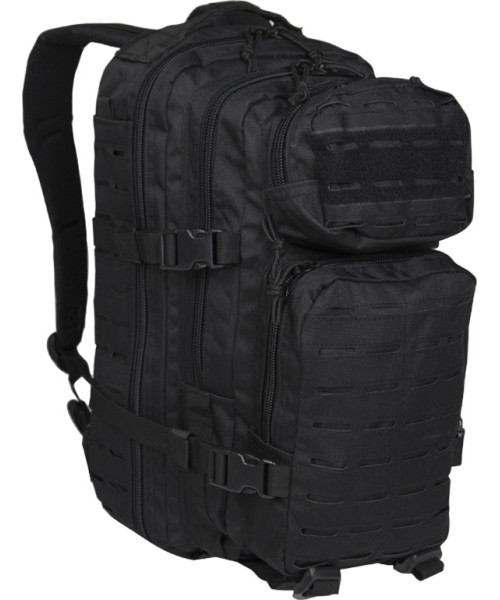 Seljakotid matkale MIL-TEC: US BLACK LASER CUT ASSAULT BACKPACK SM
