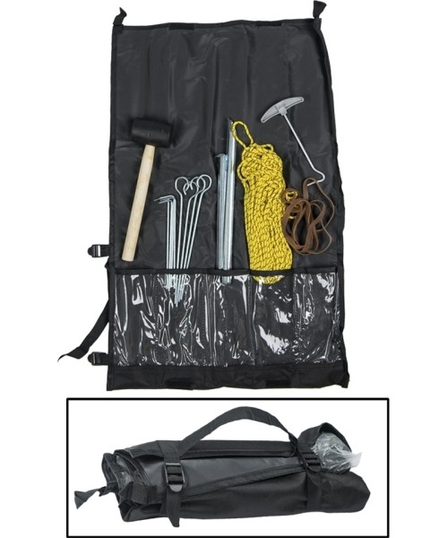 Telkide tarvikud MIL-TEC: TENT SET (PEGS, HAMMER, GUY ROPE, ETC.)