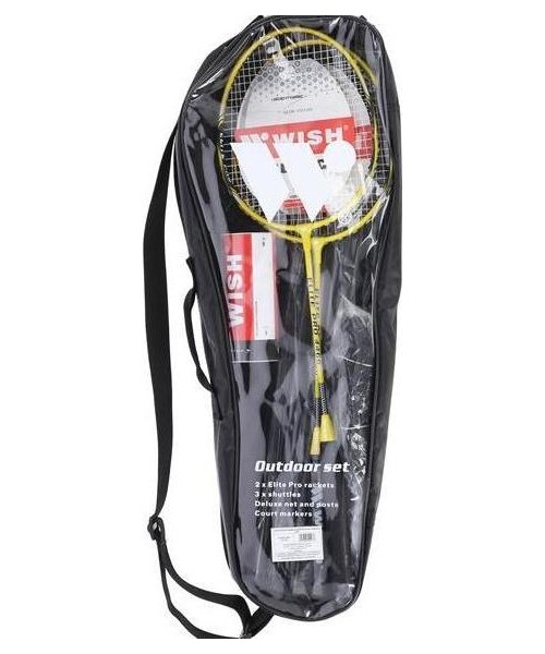 ALUMTEC 4466 BADMINTON SET 2 PCS + DARTS 3 PCS+GRID+WISH LINES