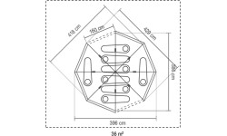 Telk Coleman Octagon BlackOut, 8 inimesele