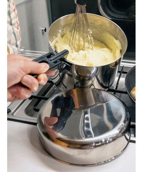 Cooking Set BasicNature Stainless Steel Biwak 3