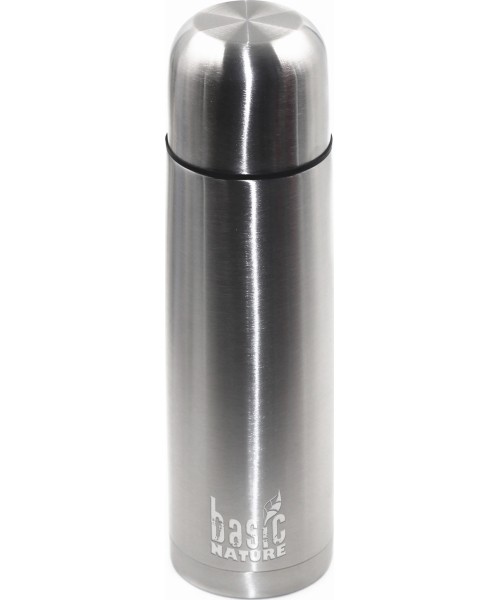 Termosed BasicNature: Termosas BasicNature Vacuum, 0.5L, nerūdijančio plieno