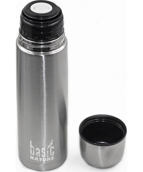 Termos BasicNature Vacuum, 0,5 l, roostevaba teras