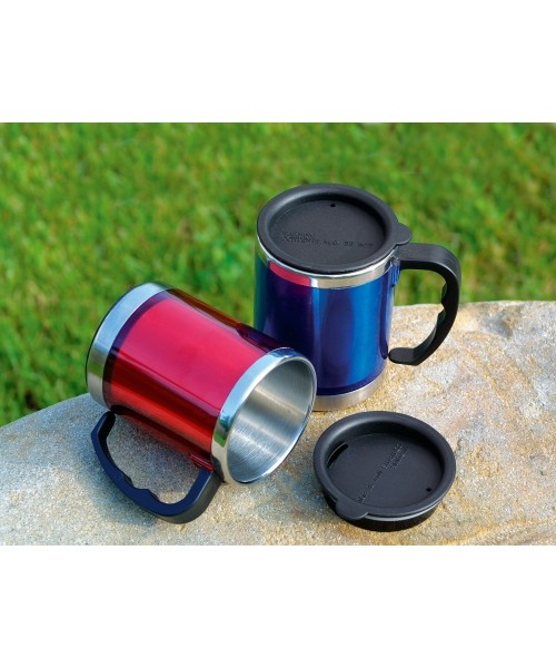 Termokruus BasicNature Stainless Steel Beaker MUG, 0,42 l, sinine
