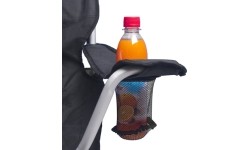 Folding Chair BasicNature Travel Comfort, Black