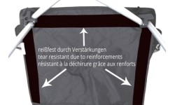 Folding Chair BasicNature Travel Comfort, Black