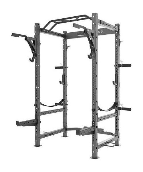 Barbell & Squat Stands HMS: PROFESIONALUS JĖGOS STOVAS SU ĮRANGA HMS KLT3110