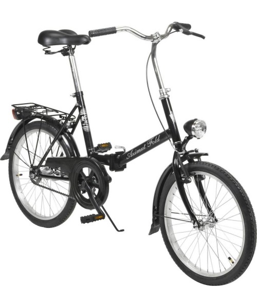 Linnarattad : Dviratis AZIMUT Fold 20" 2023 black shiny
