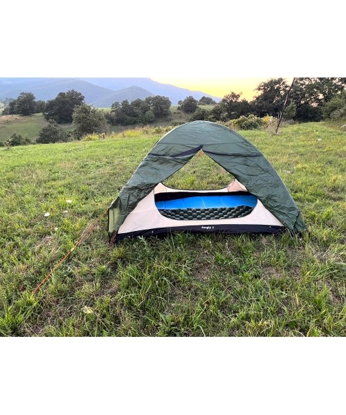Kokkupandav telkimismatt BasicNature Foldable, 180x50 cm