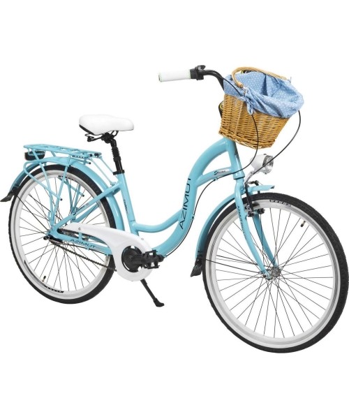 City Bikes : Dviratis AZIMUT Sarema ALU 26" 3-speed 2023 turquoise matt