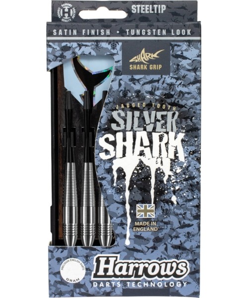 Noolemängu nooled Harrows: Harrows Silver Shark strėlės 23 gramai