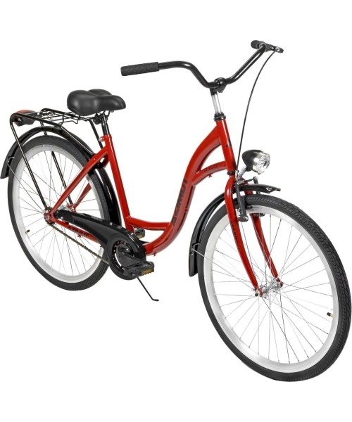 City Bikes : Dviratis AZIMUT Classic 26" 2023 bordo