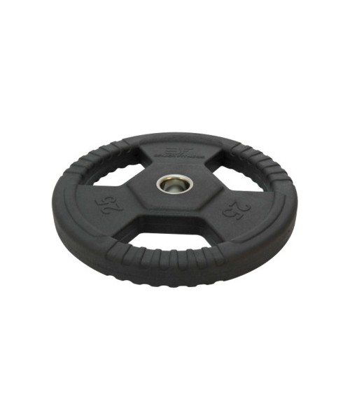 Rubber-Coated Ruberton Plates Bauer Fitness: Rubber-Coated Weight Plate with Grips Bauer Fitness Premium 25kg AC-1497