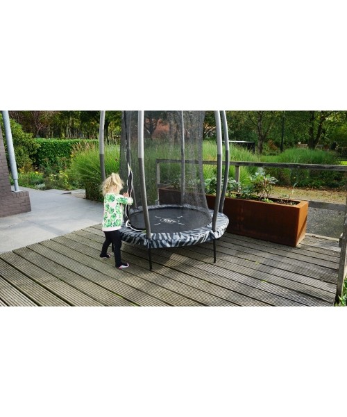 EXIT Tiggy junior trampoline with safety ø140cm - black/grey