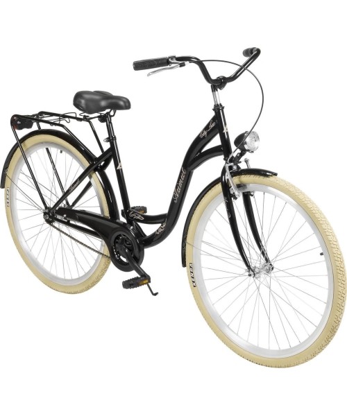 City Bikes : Dviratis AZIMUT City Lux 28" 2023 black-cream