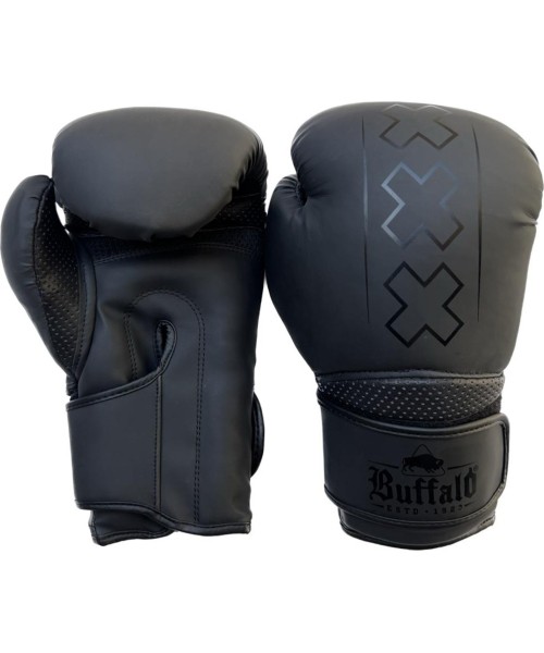 Boksikindad Buffalo: Buffalo Metalinės bokso pirštinės juodos 16oz