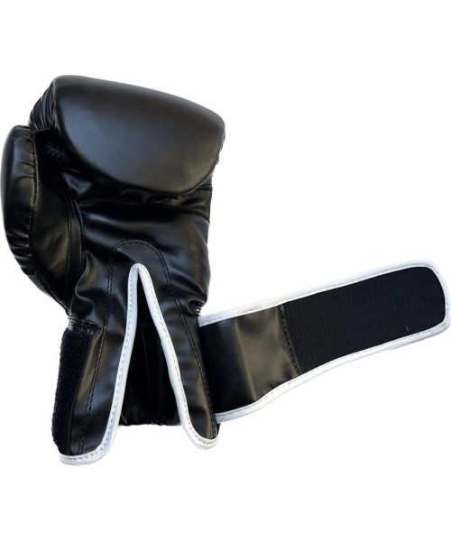 Buffalo Outrage boxing gloves black and white 14oz