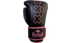 Buffalo Outrage boxing gloves black and pink 14oz