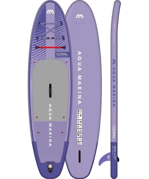 Aerosurf (SUP) Aqua Marina: Aqua Marina Coral 2023 (Night Fade) - Advanced ALL - Around iSUP 310 x 78 x 12cm