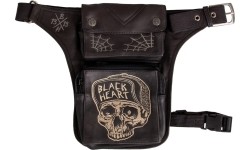 Thigh Bags W-TEC Black Heart: Motorcycle Thigh Bag W-TEC Black Heart Garage Built