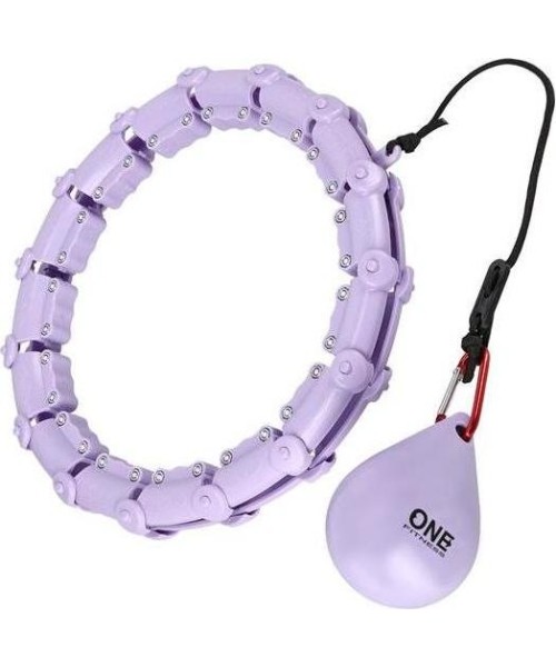 Weight Hoops One Fitness: OHA02 HULA HOP VIOLET WITH WEIGHT ONE FITNESS