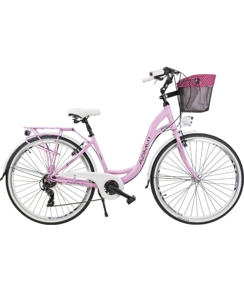 Linnarattad : Dviratis AZIMUT Sarema 26" ALU TX-6 2023 pink