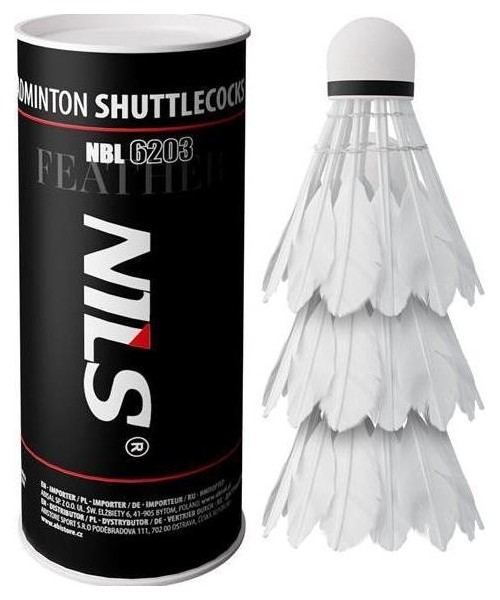 Sulgpallid Nils: Badmintono plunksniukai Nils NBL6203, 3 vnt.
