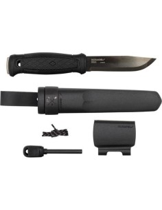 Knife With Carbon Steel Survival Kit Morakniv Garberg BlackBlade