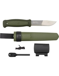 Knife With Green Stainless Steel Survival Kit Morakniv Kansbol