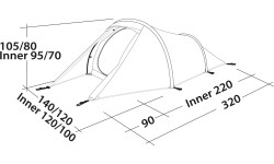 Robens Tent  Arch 2  2 person(s), Blue