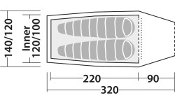 Robens Tent  Arch 2  2 person(s), Blue