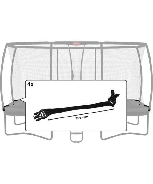Trampoline Spare Parts BERG: Ultim Safety Net DLX XL - Buckle (900mm) (4x)