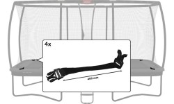 Ohutusvõrgu pannal Ultim Safety Net DLX XL (400 mm) (4 tk)