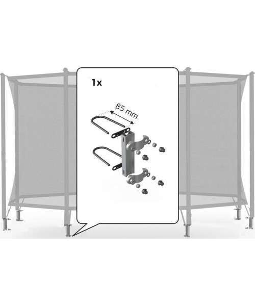 Trampoline Spare Parts BERG: Safety Net Comfort - Fasteners 200 (Set for 1 Tube) (85mm)