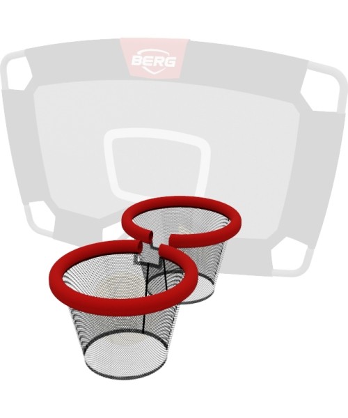 Trampoline Spare Parts BERG: TwinHoop - Hoop Netting + Red Sleeve